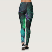Juweltone bladeren leggings (Achterkant)