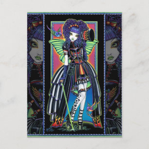 Juxtapose Rainbow Fairy Carnival Briefkaart