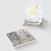 Juxtaposition II Stenen Onderzetter (Zijkant)