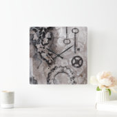 Juxtaposition II Vierkante Klok (Huis)