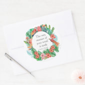 JW 2023 jaartekst Psalm 119:160 Oerwoud Ronde Sticker (Envelop)