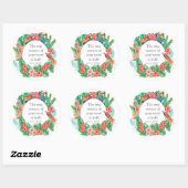 JW 2023 jaartekst Psalm 119:160 Oerwoud Ronde Sticker (Vel)