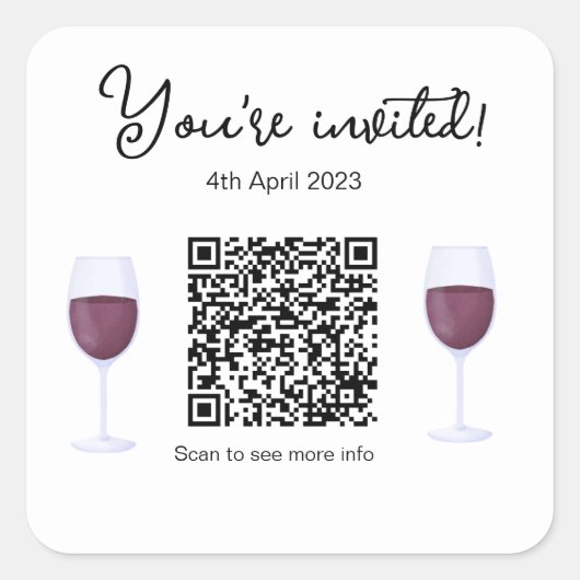 JW 2023 Memorial for Letter Writing Square Sticker (Voorkant)