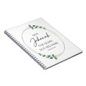 JW 2025 Année Carnet texte avec Eucalyptus Feuille (Côté Droit)