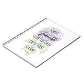 JW 2025 Année Carnet texte avec Hydrangea (Côté gauche)