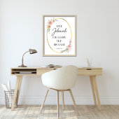 JW 2025 Jaar Tekst met Rozen Print