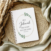 JW 2025 Jaar Tekst Mok met Eucalyptus Notitieboek