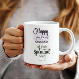 JW 2026 Jaar Tekst met Hydrangea Koffiemok