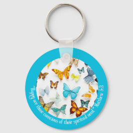 JW 2026 Year Text Butterfly for Sisters- Sleutelhanger