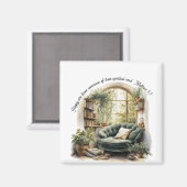 JW 2026 Year Text Matthew 5:3 "Cozy Nook" Magneet (Voorkant / Achterkant)