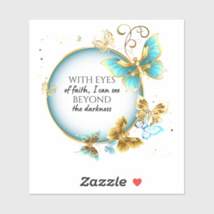 JW avec les yeux de la foi Vinyl Sticker