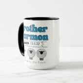 JW Baptism Cadeau personnalisé Mug café (Devant gauche)