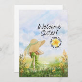 JW Baptism Félicitations Carte pour Soeurs (Devant / Derrière)