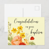 JW Baptism Gifts - Rode ventilator Briefkaart (Voorkant / Achterkant)