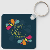 JW Beste Leven Ooit! Button Sleutelhanger (Achterkant)