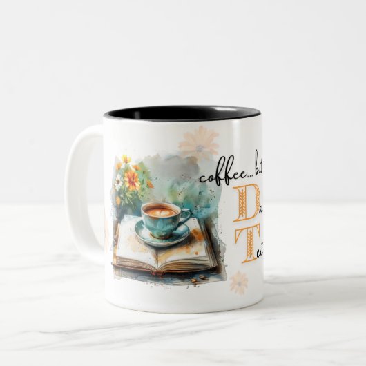 JW "Café... mais premier Daily Text" Mug (Devant gauche)