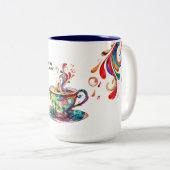 JW Coffee Lover Mug avec texte de l'année 2025 (Devant droit)