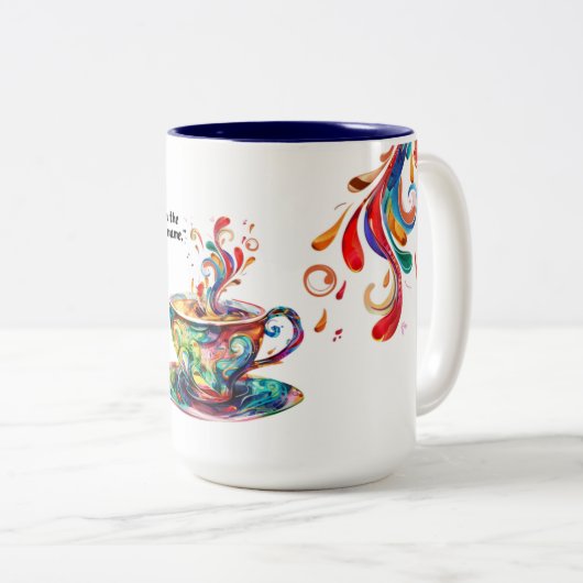 JW Coffee Lover Mug avec texte de l'année 2025 (Devant droit)