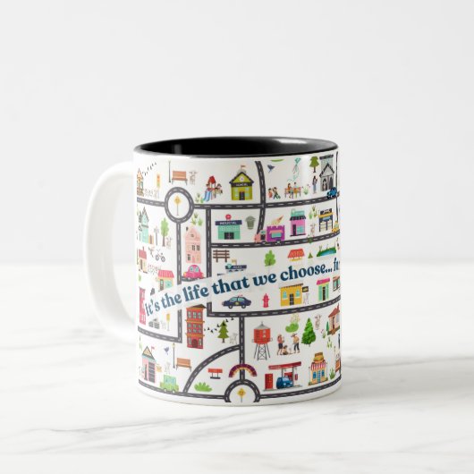 JW Coffee Mok - Town Territory - Schattige cadeau! (Voorkant links)