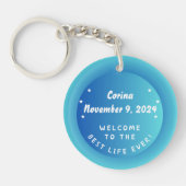 JW doopsel geschenk Keepsake Sleutelhanger beste l (Voorkant)