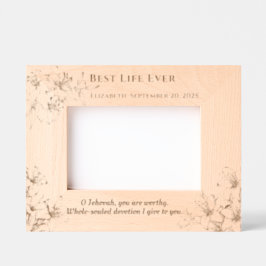 JW Doopsel Gift-Keepsake voor nieuwe zusters Gegraveerde Lijstjes