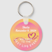 JW Doopsel Gift Sleutelhanger Keepsake Beste Leven (Voorkant)