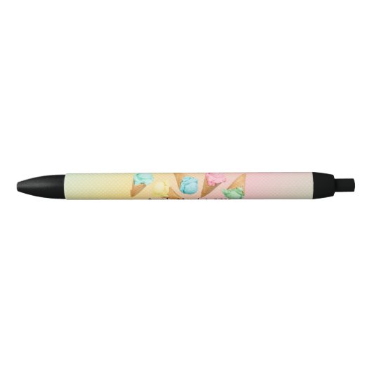 JW Doopsel Koepelkoekjesgeschenk gepersonaliseerd Zwarte Inkt Pen (Voorkant)