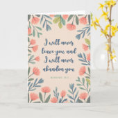 JW Encouragement Carte de voeux Hébreux 13:5 (Fleur jaune)