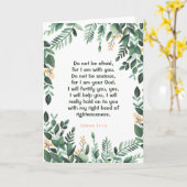 JW Encouragement Carte de voeux Isaiah 41:10 (Fleur jaune)