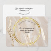 JW Félicitations pour votre carte Baptême (Devant / Derrière)