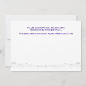 JW Félicitations pour votre carte de voeux de bapt (Dos)