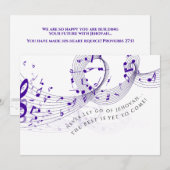 JW Félicitations pour votre carte de voeux de bapt (Devant / Derrière)