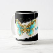 JW gepersonaliseerde doop Keepsake Gift Coffee Mok (Voorkant links)