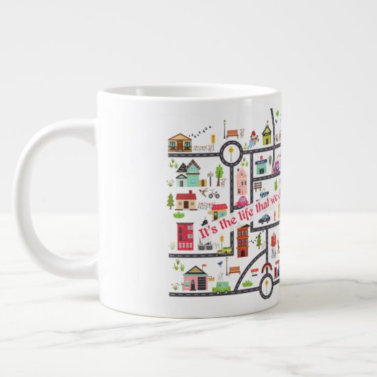 JW Gift pour Pioneers - Mug "Town Territory Map" (Gauche)