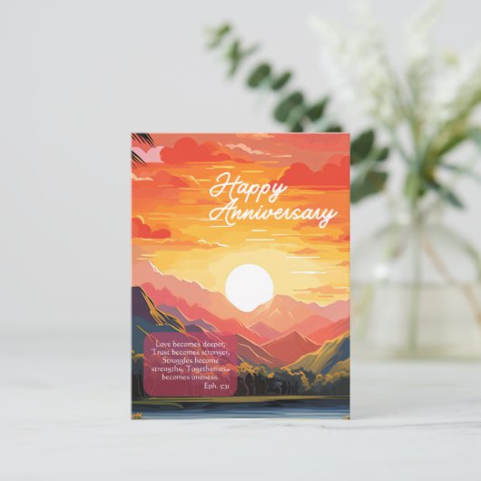 JW Happy Jubileum Kaart voor Jehovah’s Getuigen (Staand voorkant)