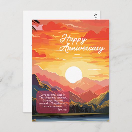 JW Happy Jubileum Kaart voor Jehovah’s Getuigen (Voorkant / Achterkant)