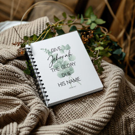 JW Jaar Tekst 2025 met Eucalyptus Notitieboek