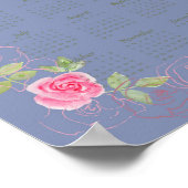 JW jaar tekstkalender aanpasbaar Poster (Hoek)