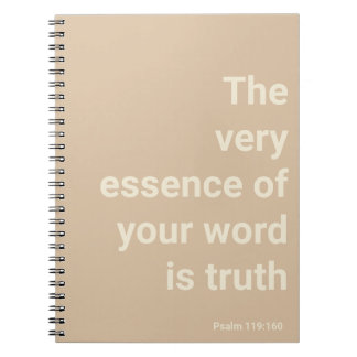 JW-jaartekst 2023 Psalm 119:160 Minimale beige Notitieboek