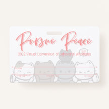 JW Keepomwille Convention Badge Kaart | Katten