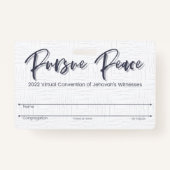 JW Keepomwille Convention Badge Kaart | Thatched (Achterkant)