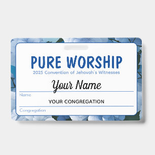 JW Keepsaké Convention Badge Pure Worship