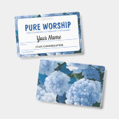 JW Keepsake Convention Badge Pure Worship (Voor- en achterkant)
