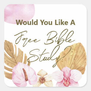 JW Ministry Supplies Letter Writing Bible Study Vierkante Sticker