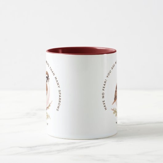 JW Mug avec Bruant, Matthieu 10:31 (Centre)