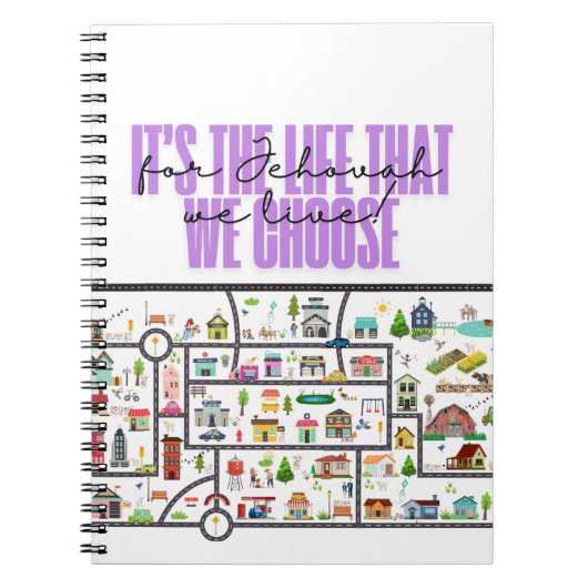 JW Notitieboek "Town Territory" cadeau voor pionie (Voorkant)