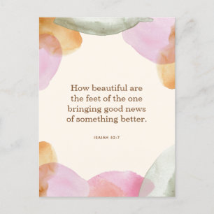 JW Pioneer Gift, Jesaja 52:7 JW-Briefkaart Briefkaart