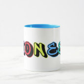 JW Pioneer Spray Paint Letters Wrap Around Mok (Midden)