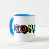 JW Pioneer Spray Paint Letters Wrap Around Mok (Voorkant links)