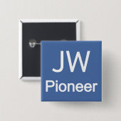 JW Pioneer Vierkante Button 5,1 Cm (Voorkant /achterkant)